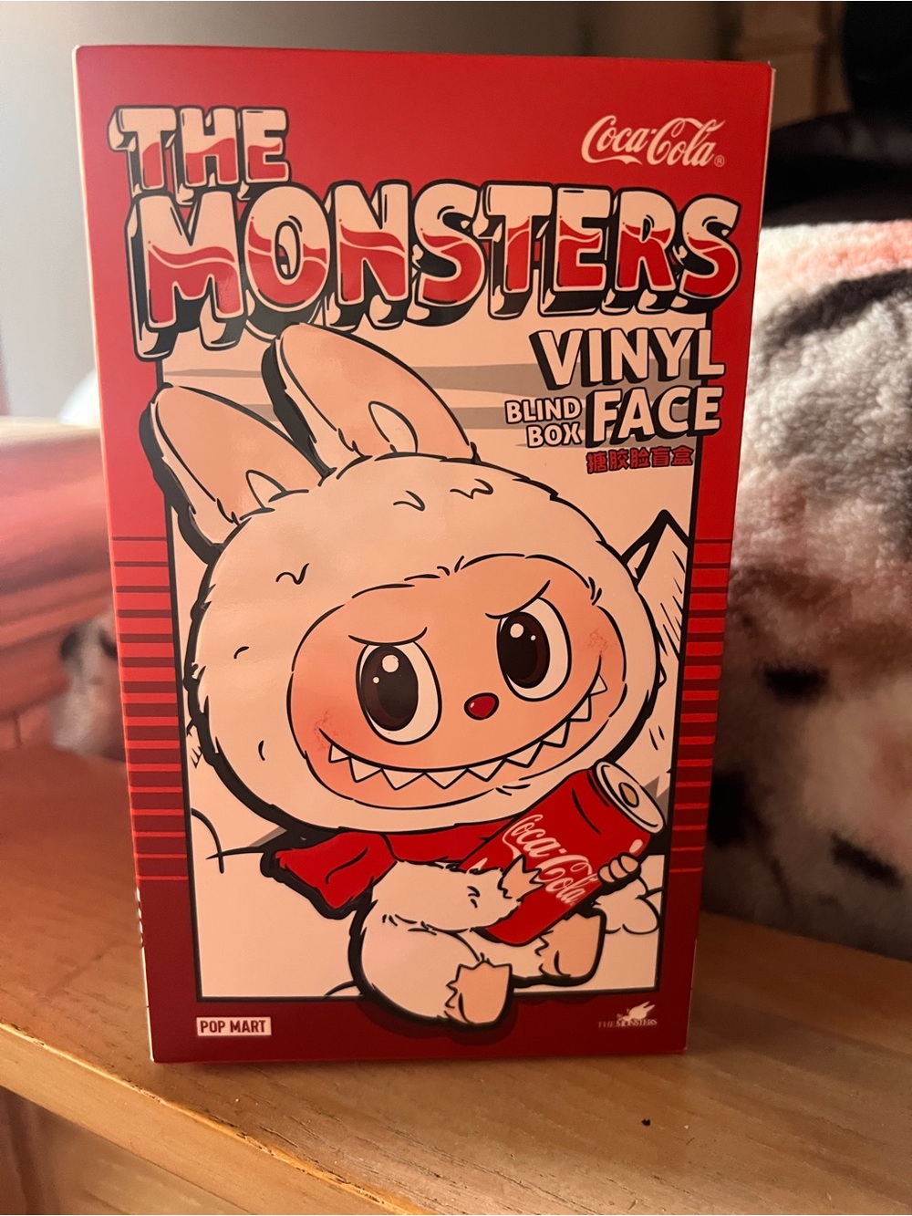 POP MART The Monsters Coca-Cola Happy Factor Labubu Vinyl Face Plush; Opened.